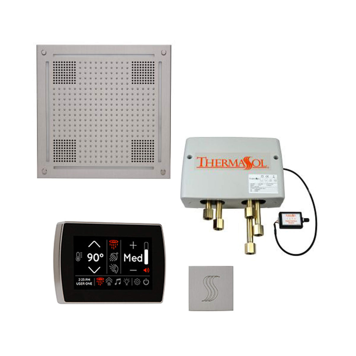 ThermaSol Total Wellness Steam Shower Package with Digital Shower Valve