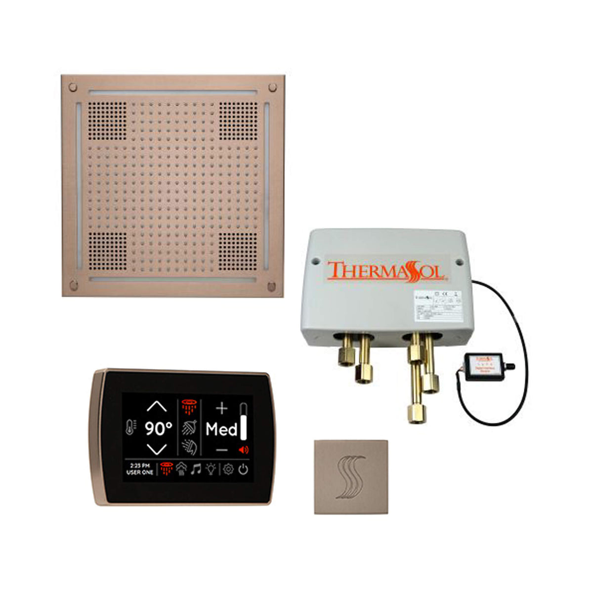 ThermaSol Total Wellness Steam Shower Package with Digital Shower Valve