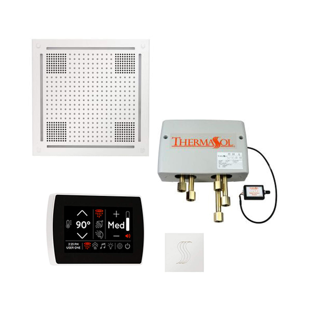 ThermaSol Total Wellness Steam Shower Package with Digital Shower Valve