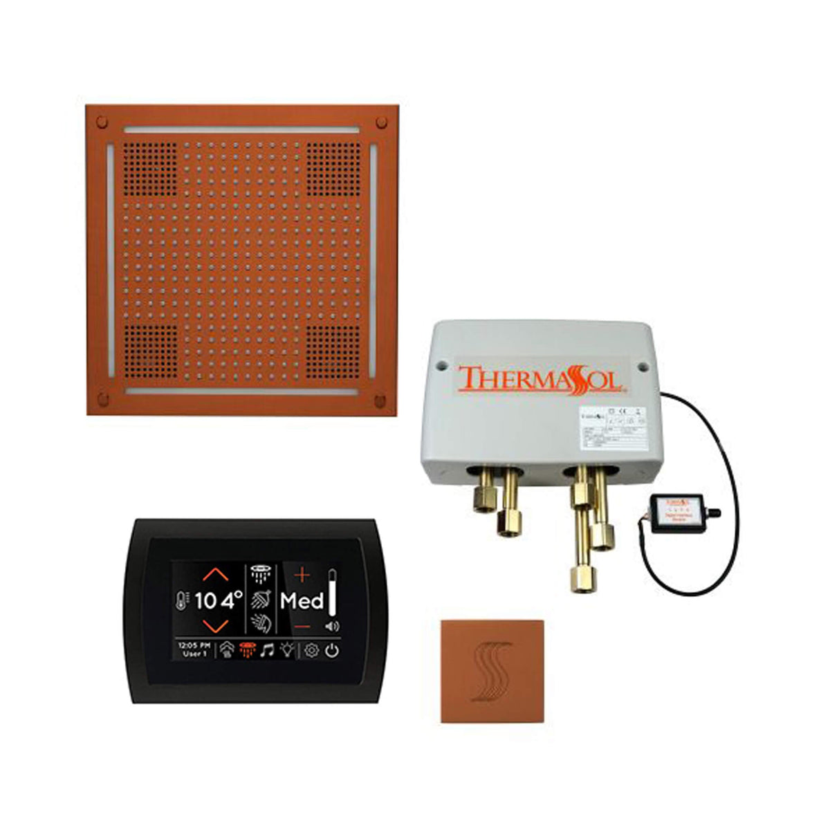 ThermaSol Total Wellness Steam Shower Package with Digital Shower Valve