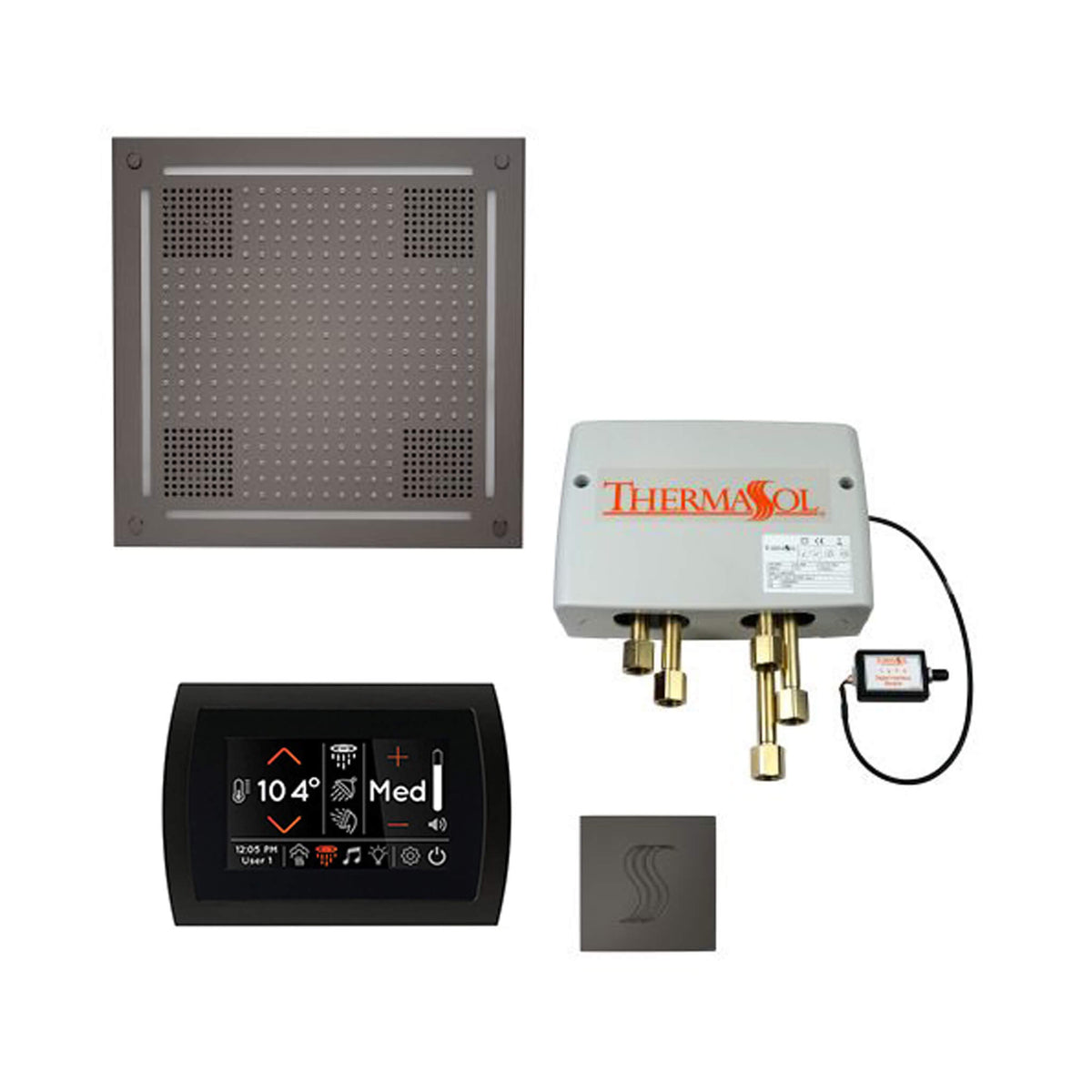 ThermaSol Total Wellness Steam Shower Package with Digital Shower Valve