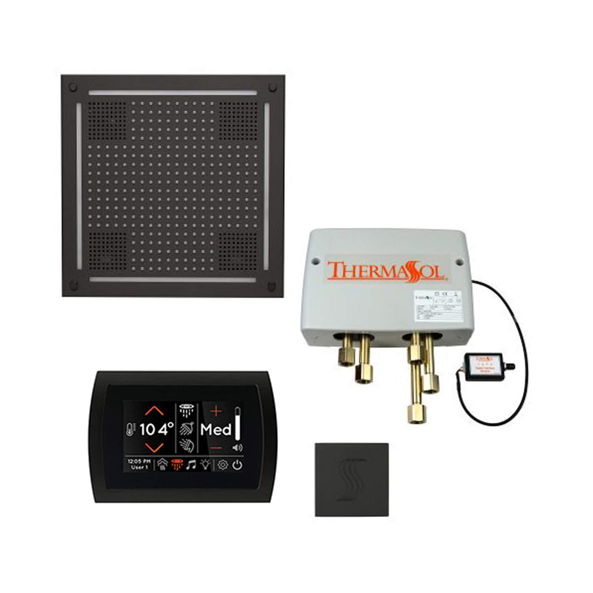 ThermaSol Total Wellness Steam Shower Package with Digital Shower Valve