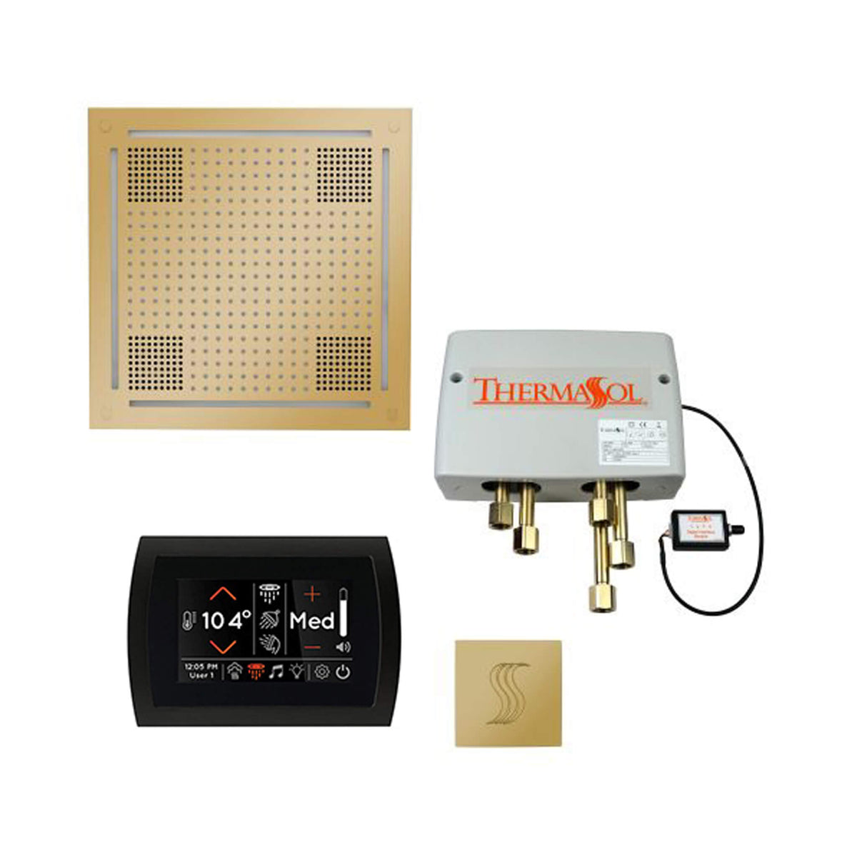 ThermaSol Total Wellness Steam Shower Package with Digital Shower Valve