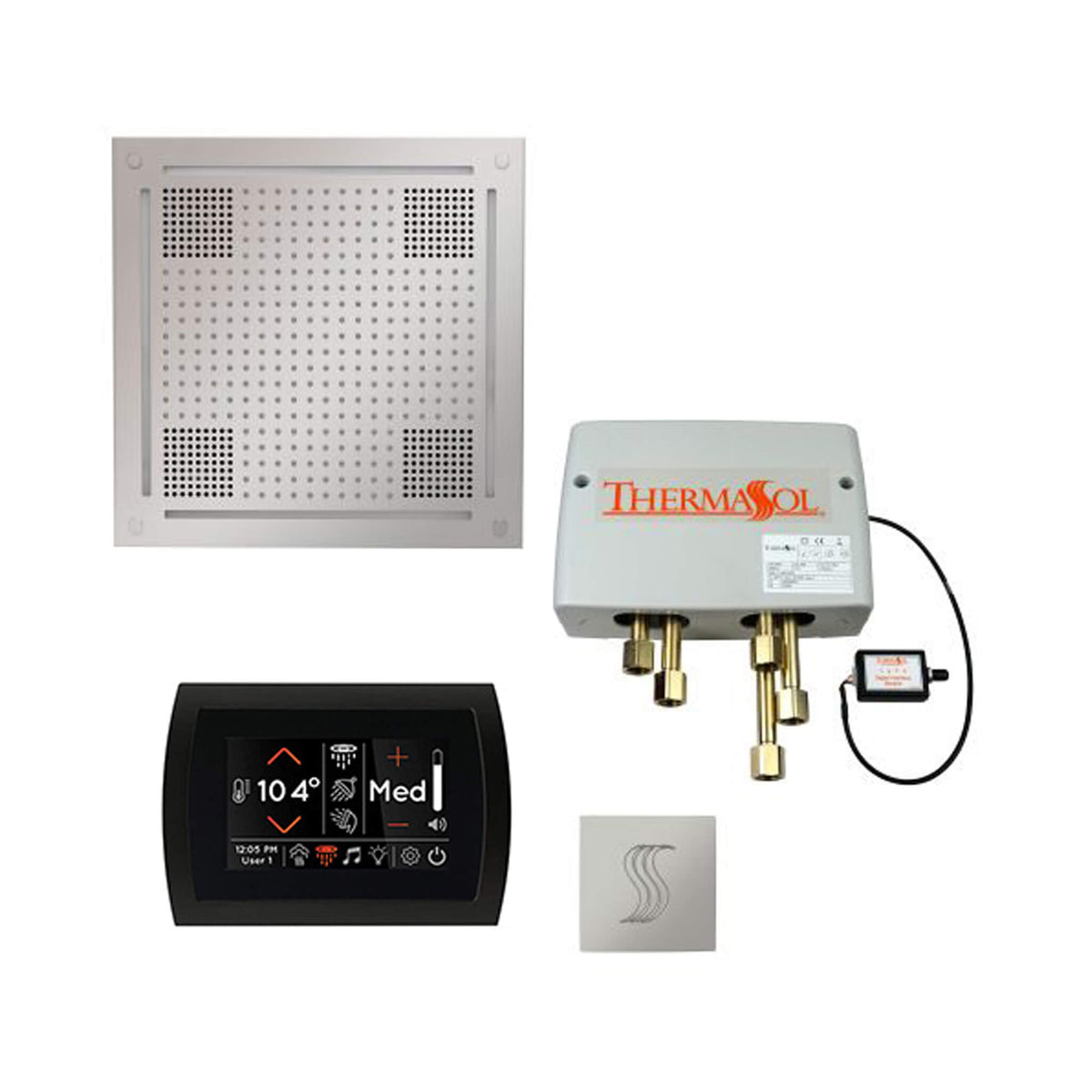 ThermaSol Total Wellness Steam Shower Package with Digital Shower Valve