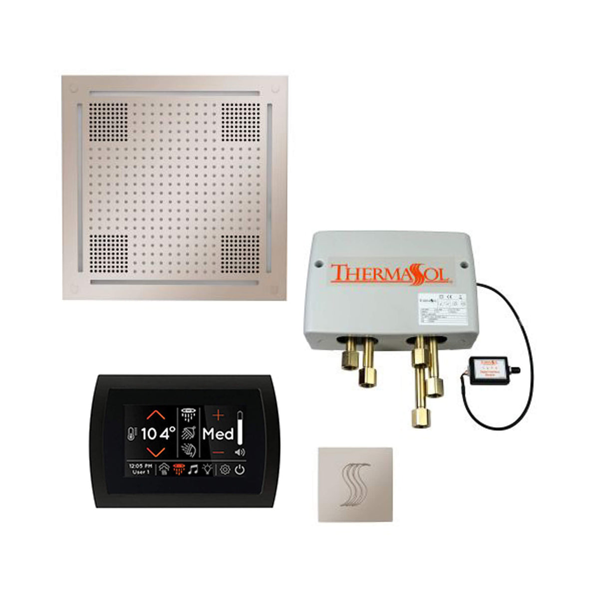 ThermaSol Total Wellness Steam Shower Package with Digital Shower Valve