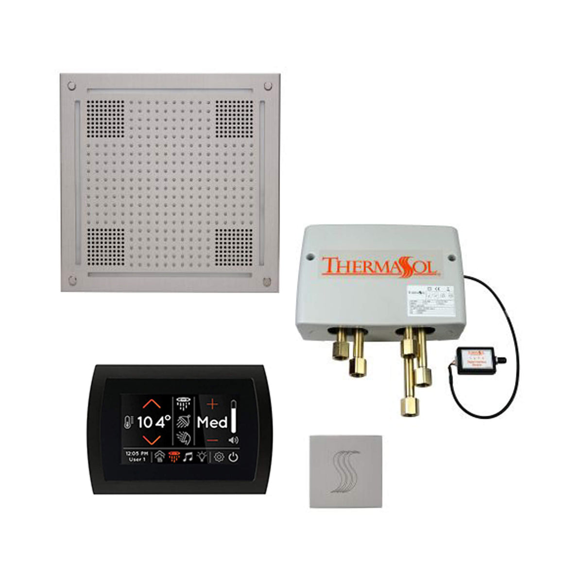ThermaSol Total Wellness Steam Shower Package with Digital Shower Valve