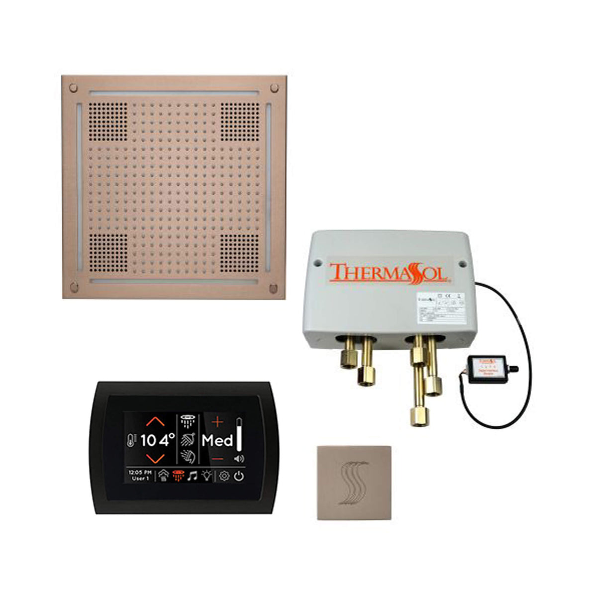ThermaSol Total Wellness Steam Shower Package with Digital Shower Valve