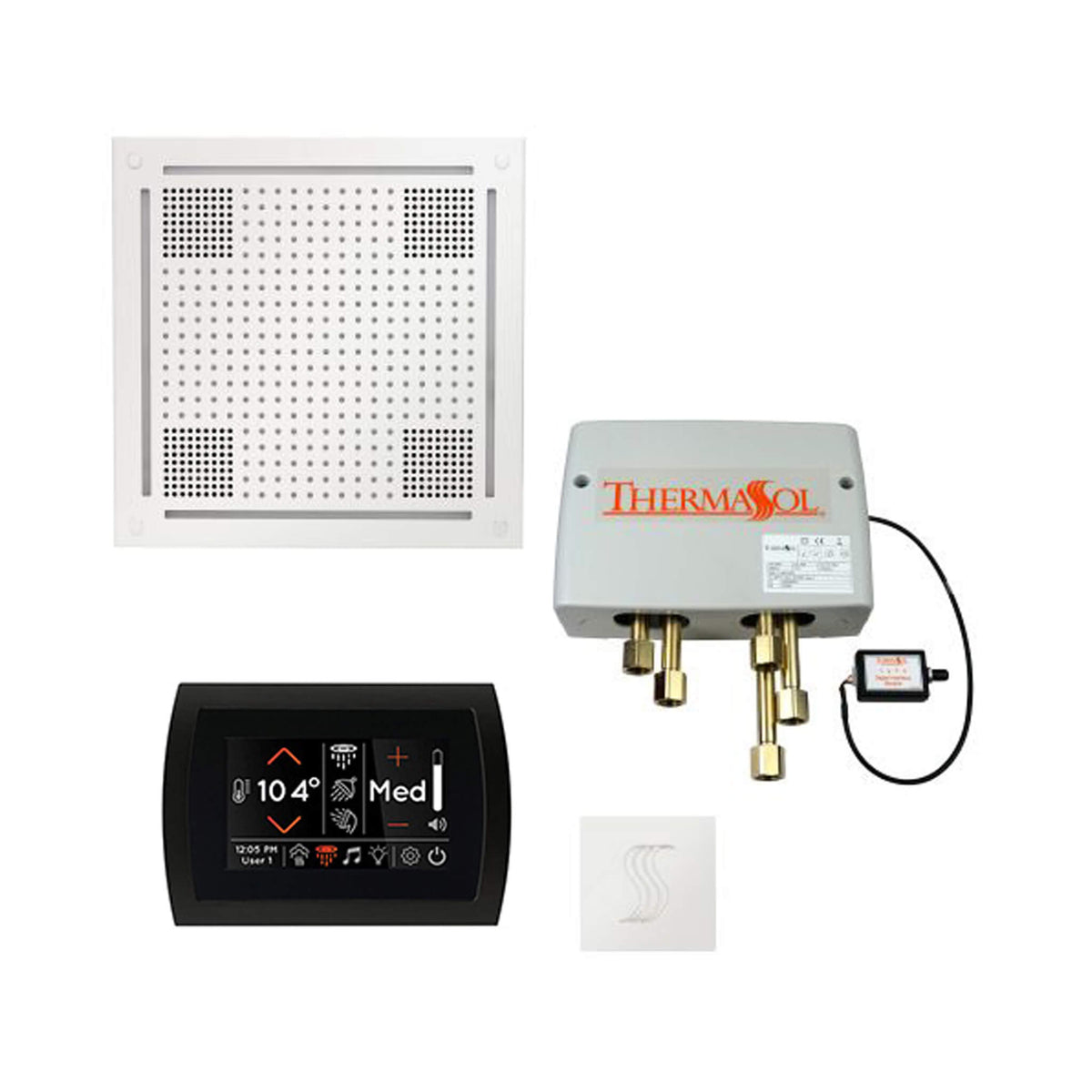 ThermaSol Total Wellness Steam Shower Package with Digital Shower Valve